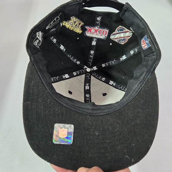 San Francisco 49ers Men Hat OS Black Snapback Cap New Era Championship - Picture 7 of 13